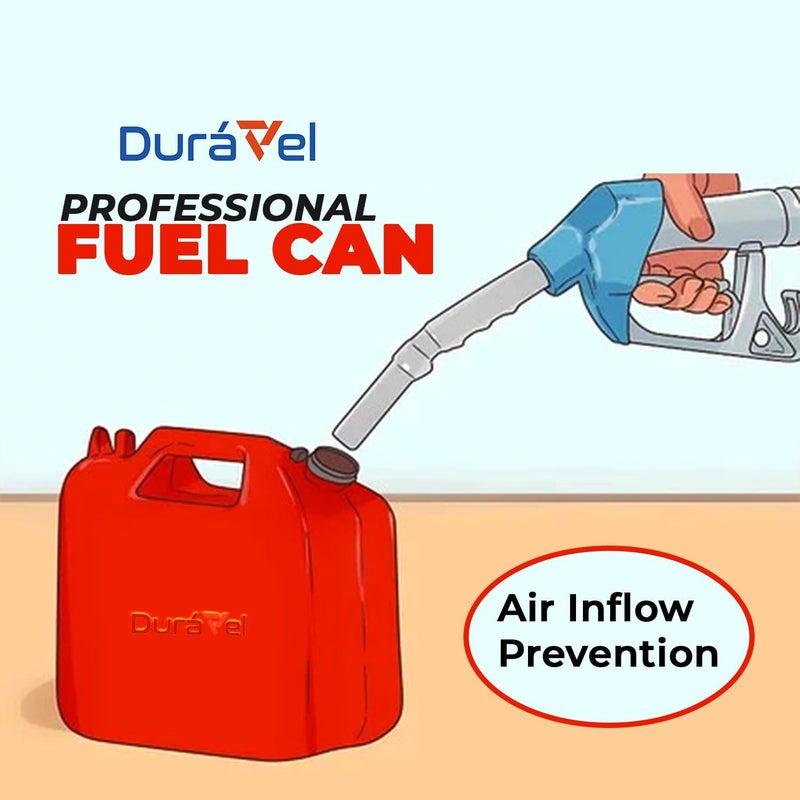 Duravel 10 Litre Jerry Can - Fuel Container for Oil and Petrol - Image 2